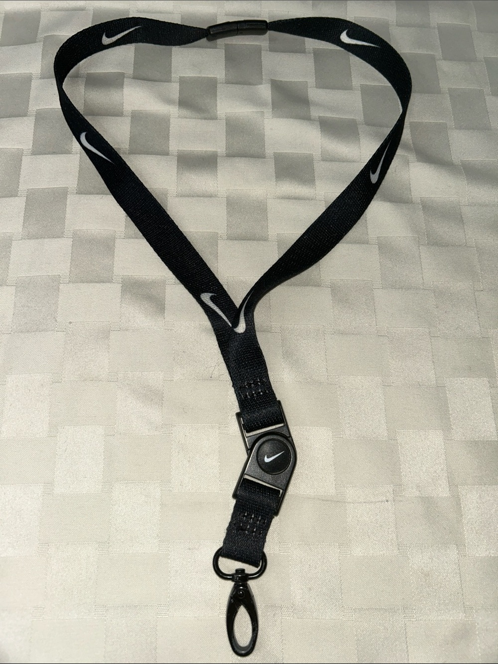 Nike Lanyard with Swoosh Logos and Clip